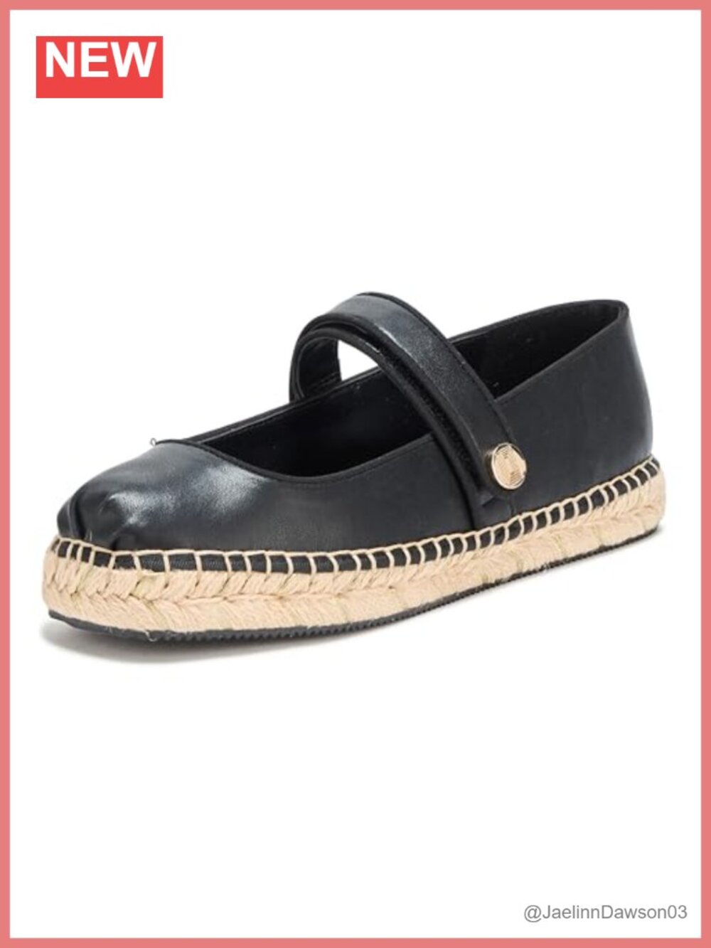 Karl Lagerfeld Mikai Mary Jane Espadrille Platform Sandal Leather Cushioned